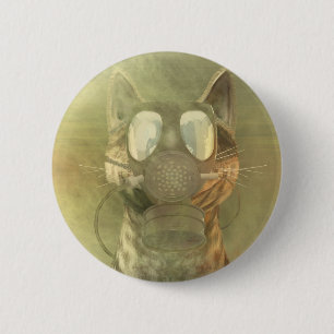 Schrödinger onderschat de kattenknop ronde button 5,7 cm