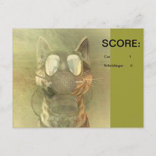 Schrödinger onderschat het kattenbriefkaart briefkaart