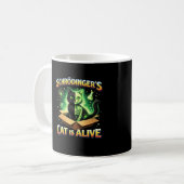 Schrödinger’s Curious Cat Koffiemok (Voorkant links)