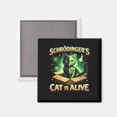 Schrödinger’s Curious Cat Magneet (Voorkant / Achterkant)
