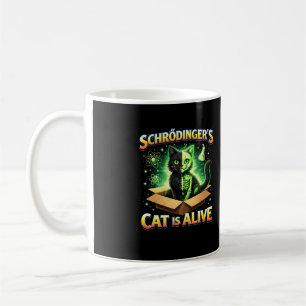 Schrödinger’s Nieuwsgierige Kat Koffiemok