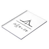 Schrödinger-vergelijking Notitieboek (Linkerzijde)