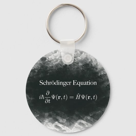 Schrödinger-vergelijking: Wiskunde en kwantumfysic Sleutelhanger (Voorkant)