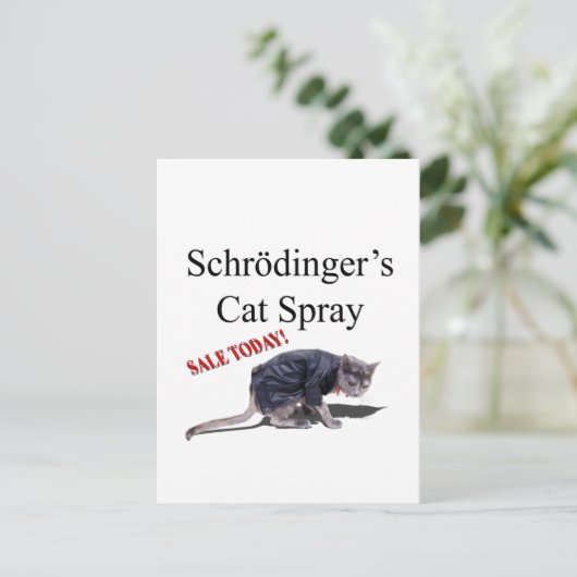 Schrodingercat Briefkaart (Staand voorkant)
