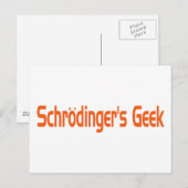 Schrodingergeek Briefkaart (Voorkant / Achterkant)