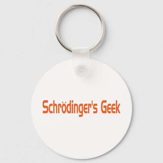 Schrodingergeek Sleutelhanger (Voorkant)