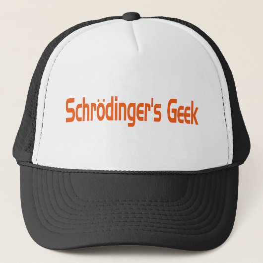 Schrodingergeek Trucker Pet (Voorkant)