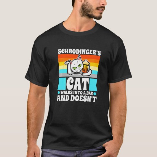 Schrodingerkat 1 t-shirt (Voorkant)