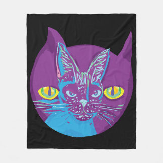 Schrodingerkat, artistiek fleece deken