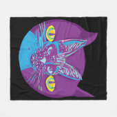 Schrodingerkat, artistiek fleece deken (Voorkant (Horizontaal))