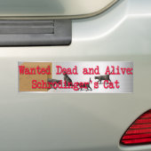 Schrodingerkat Bumpersticker (Op auto)