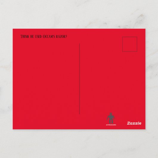 Schrodingerkat en Nephew kerstBriefkaart Briefkaart (Achterkant)