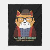 Schrodingerkat Fleece Deken (Voorkant)
