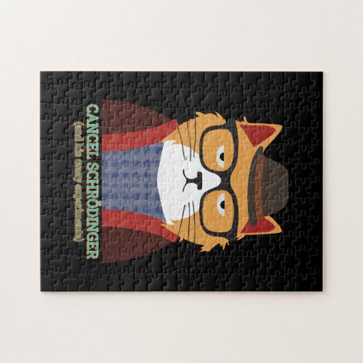 Schrodingerkat Legpuzzel (Horizontaal)