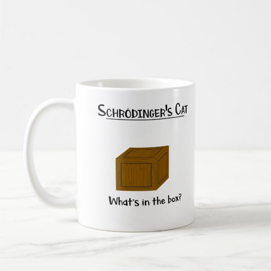 Schrodingerkat: Wat in de doos? KoffieMok (Links)