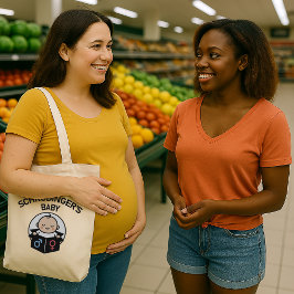Schrödinger's Baby Tote – Jongen of meisje? Precie Bag