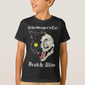 Schrödinger's Black Cat Dead & Alive Quantum Parad T-shirt (Voorkant)