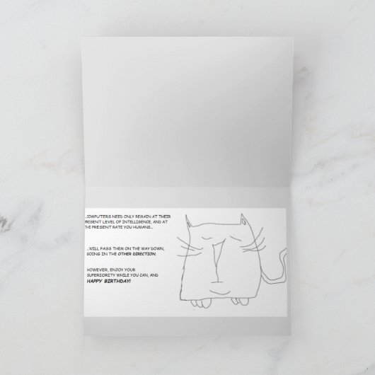 Schrodinger's Cat & Artificial Intelligence Kaart (Binnen)