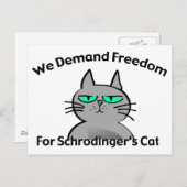 Schrodinger's Cat Funny Geek Humor Briefkaart (Voorkant / Achterkant)