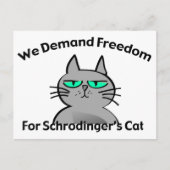 Schrodinger's Cat Funny Geek Humor Briefkaart (Voorkant)