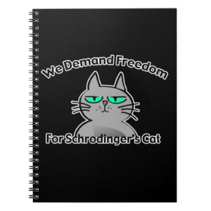 Schrodinger's Cat Funny Geek Humor Notitieboek