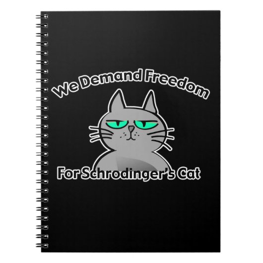 Schrodinger's Cat Funny Geek Humor Notitieboek (Voorkant)