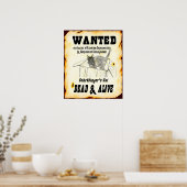 Schrodinger's Cat "Gezocht" Poster (Keuken)