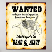 Schrodinger's Cat "Gezocht" Poster (Voorkant)