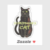 Schrödinger's Cat, Grappig Natuurkunde Gift Sticker (Vel)