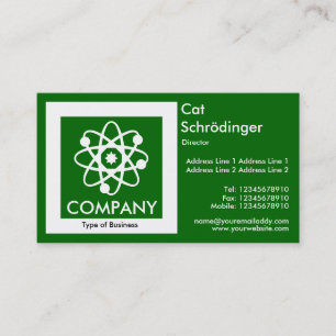Schrödinger's Cat - Grass Green Visitekaartje