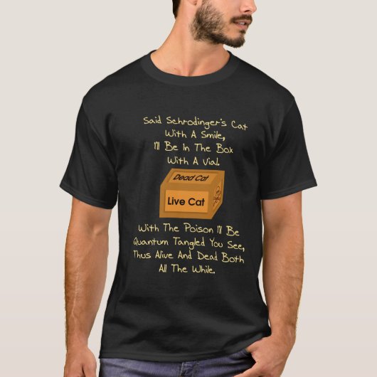 Schrodinger's Cat Limerick T-shirt (Voorkant)