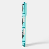 Schrödinger's Cat Mid Century Modern bord blauw Case-Mate iPhone Case (Achterkant / Rechts)