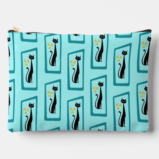 Schrödinger's Cat Mid Century Modern bord blauw Etui (Voorkant)
