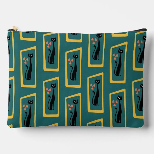 Schrödinger's Cat Mid Century Modern donkerblauw Etui (Voorkant)