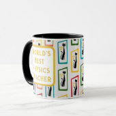 Schrödinger's Cat Mid Century Modern veelkleurig Mok (Voorkant links)