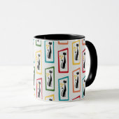 Schrödinger's Cat Mid Century Modern veelkleurig Mok (Voorkant rechts)