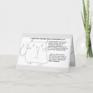 Schrodinger's Cat: Politiek Correct Kerstfeest Kaart
