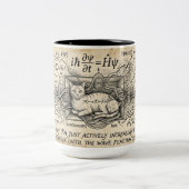 Schrodinger's Cat Quantum Physics Mok | Golfunctie (Center)