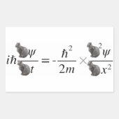 Schrodinger's cat rechthoekige sticker (Voorkant)