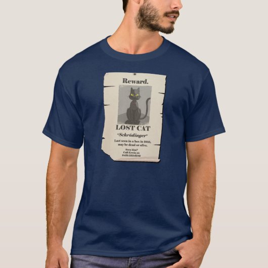 Schrodinger's cat t-shirt (Voorkant)