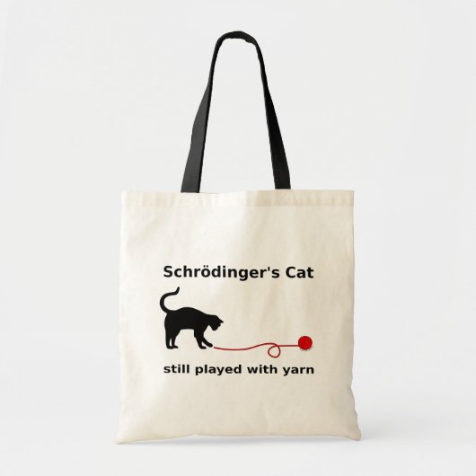 "Schrödinger's Cat"-tas (licht) Tote Bag (Voorkant)