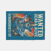Schrodingers Cat Wanted Dead And Alive Quantum Phy Fleece Deken (Voorkant (Horizontaal))