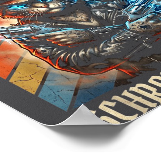 Schrodingers Cat Wanted Dead And Alive Quantum Phy Poster (Hoek)