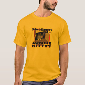 schrodingers cat = zombie-kat t-shirt