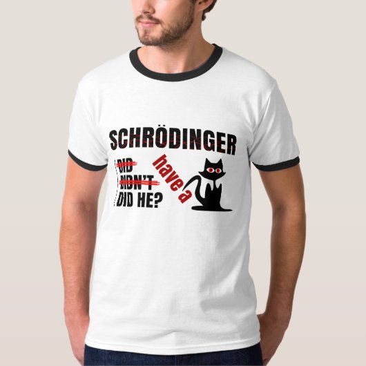 Schrodingers' Dillema T-shirt (Voorkant)