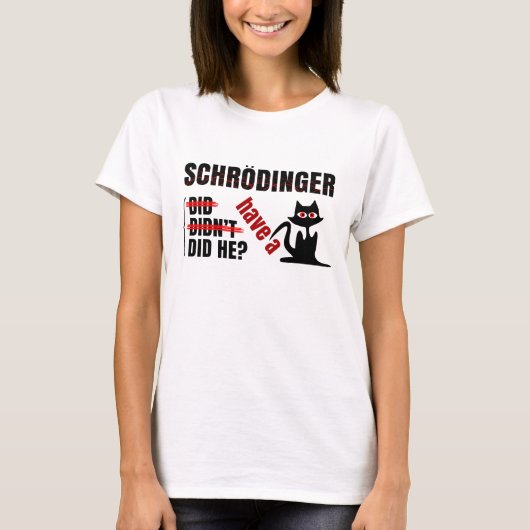 Schrodingers' Dillema T-shirt (Voorkant)