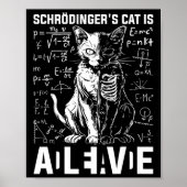 Schrödingers kat dood en levend poster (Voorkant)