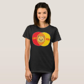 Schrödinger's kat dood of levend fysica t-shirt (Voorkant volledig)
