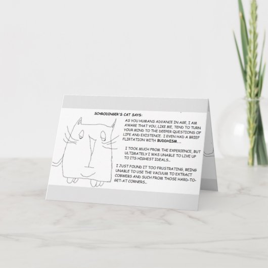 Schrödinger's kat en religie kaart (Voorkant)