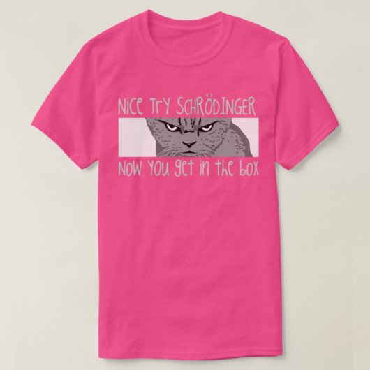 Schrodingers Kat Funny Quantum Physics Science T-shirt (Design voorkant)